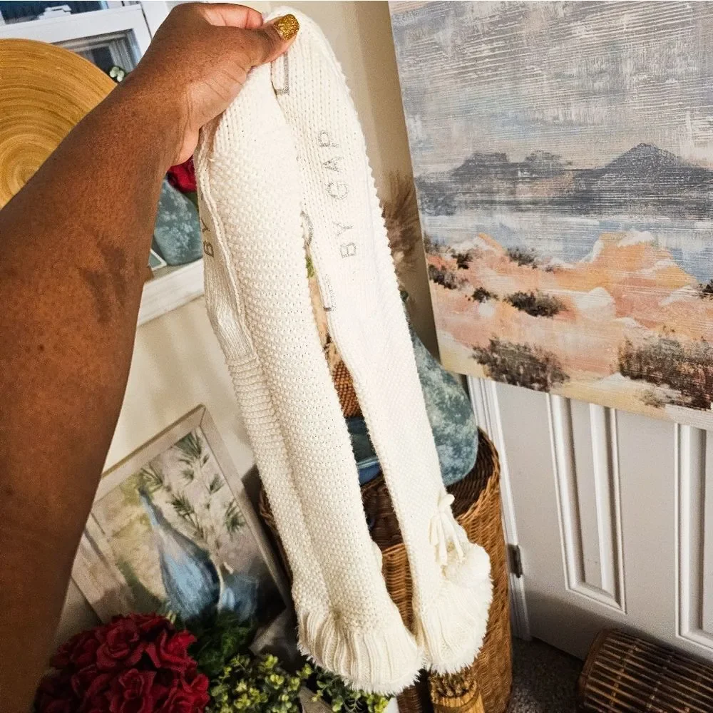 New Gap Acrylic Blend Pom Detail Cozy House Socks.